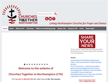 Tablet Screenshot of churches-together-northampton.org.uk